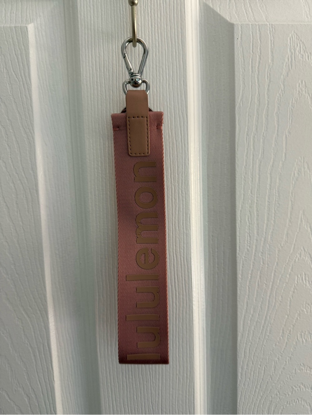 lululemon athletica Dusty Pink Logo Key Fob